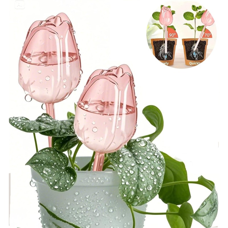 Gardening Tools Pink - Pink Tulip Plant Watering Balls Watering