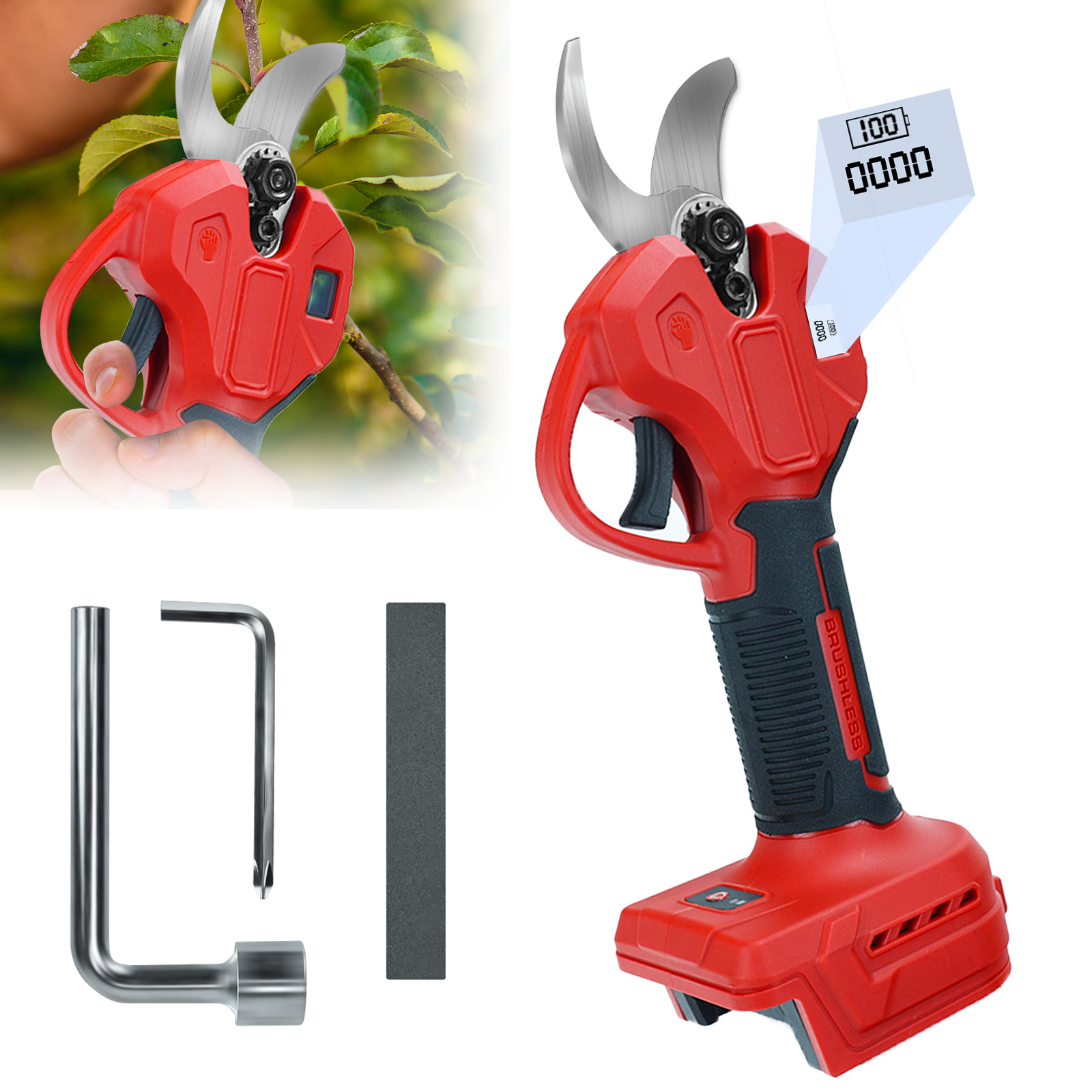Gardening Tools On Sale - 30mm Brushless Electric Pruning Shears 600W