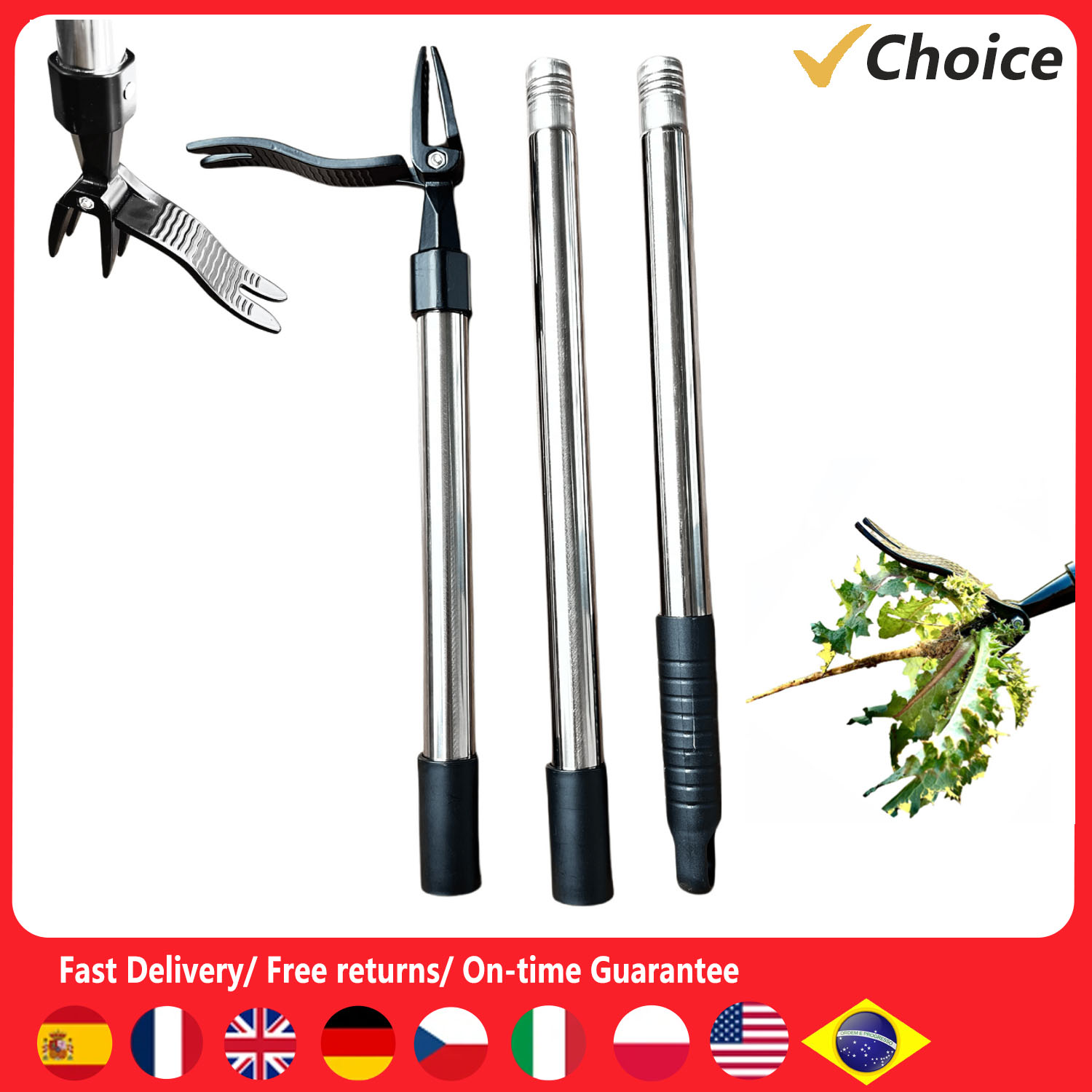 Gardening Tools To Remove Weeds - 4 Claw Stand Up Weed Puller