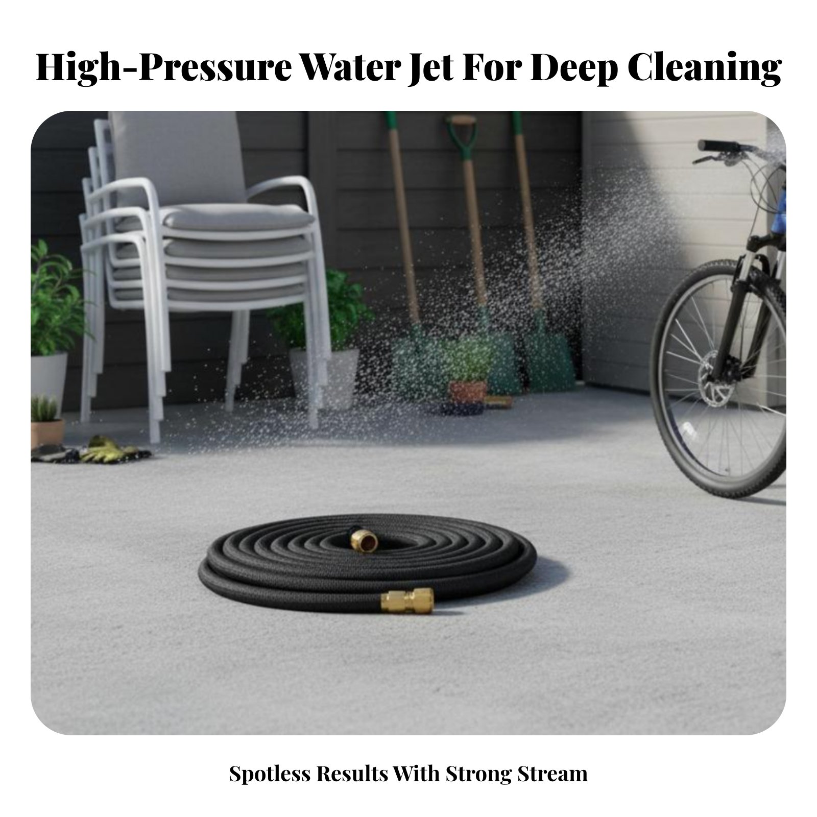 Gardening Tools English - High Pressure Water Spray Leak-Resistant Design