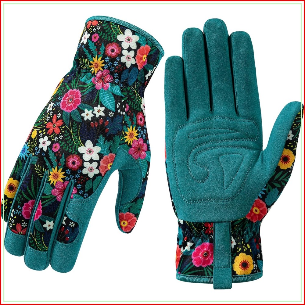 Breathable Leather Gardening G - مراجعة Garden Gloves Thorn Proof وسعره