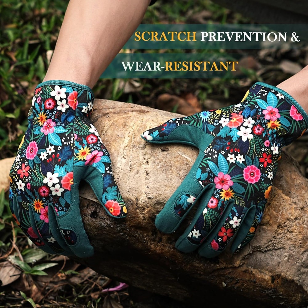 Breathable Leather Gardening G - مراجعة Garden Gloves Thorn Proof وسعره