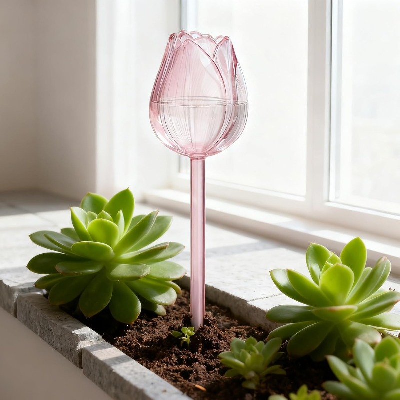 Pink Tulip Plant Watering Ball - مراجعة Gardening Tools Pink وسعره