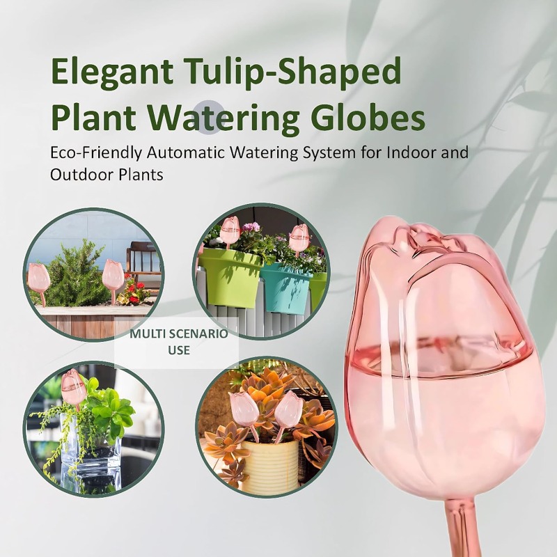 Pink Tulip Plant Watering Ball - مراجعة Gardening Tools Pink وسعره