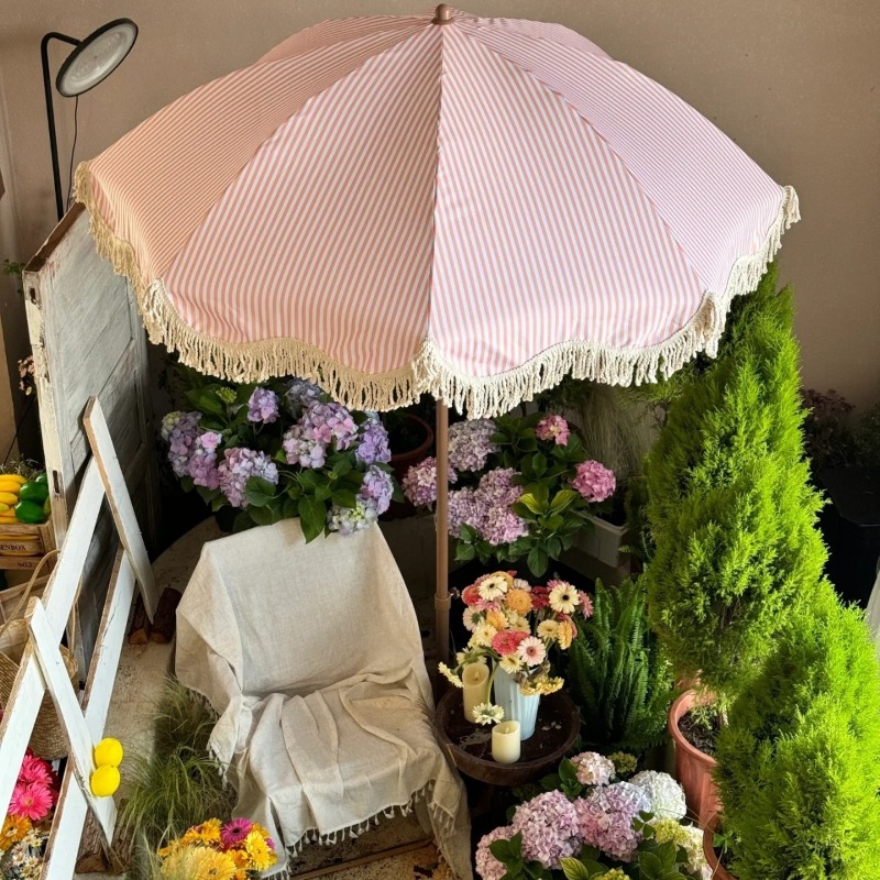 ZBN Pink Striped Garden Sun Um - مراجعة Gardening Tools Pink وسعره
