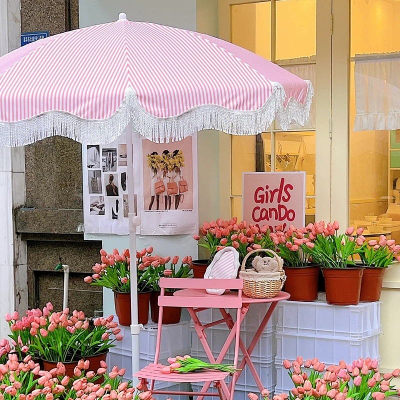 ZBN Pink Striped Garden Sun Um - مراجعة Gardening Tools Pink وسعره