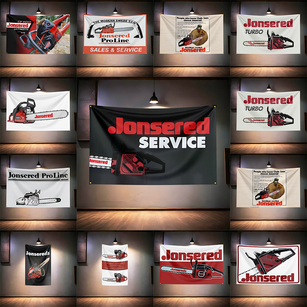 Jon-ser-eds Chainsaw Tool Flag - مراجعة Gardening Tools Repair Shop وسعره