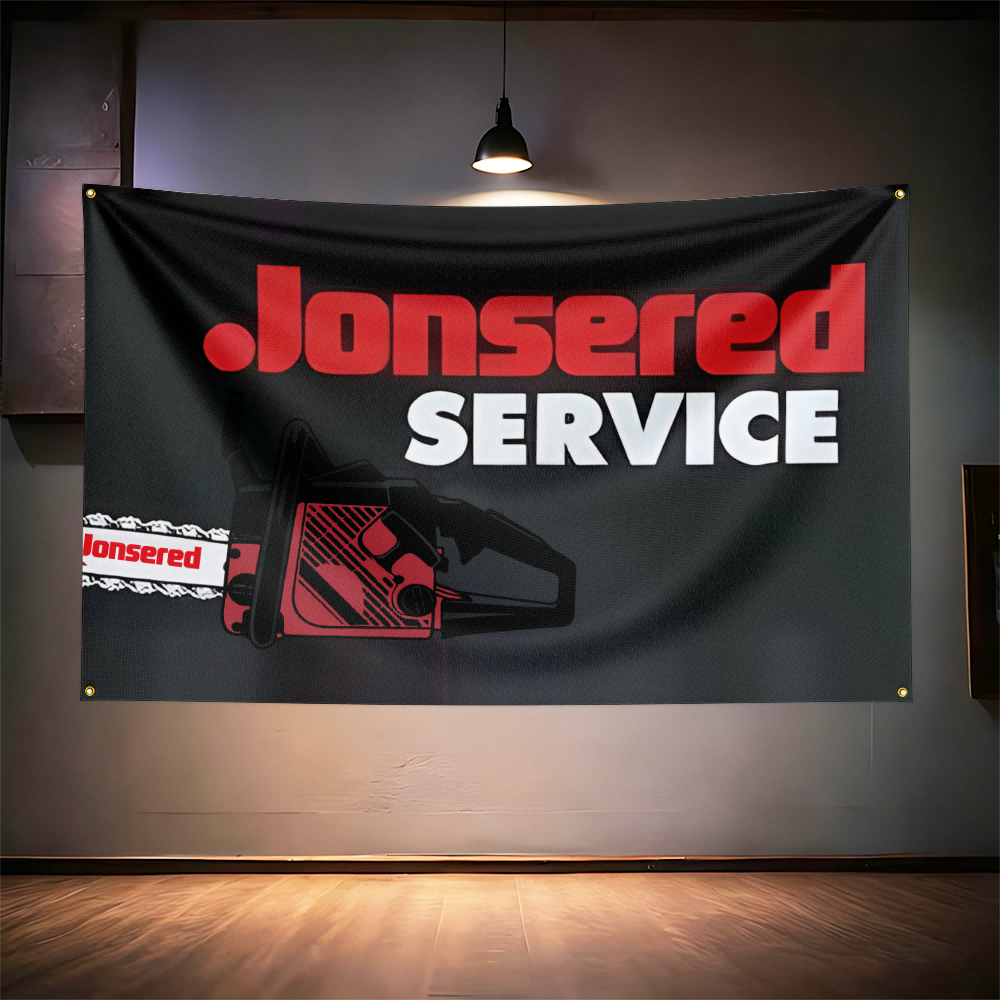 Jon-ser-eds Chainsaw Tool Flag - مراجعة Gardening Tools Repair Shop وسعره