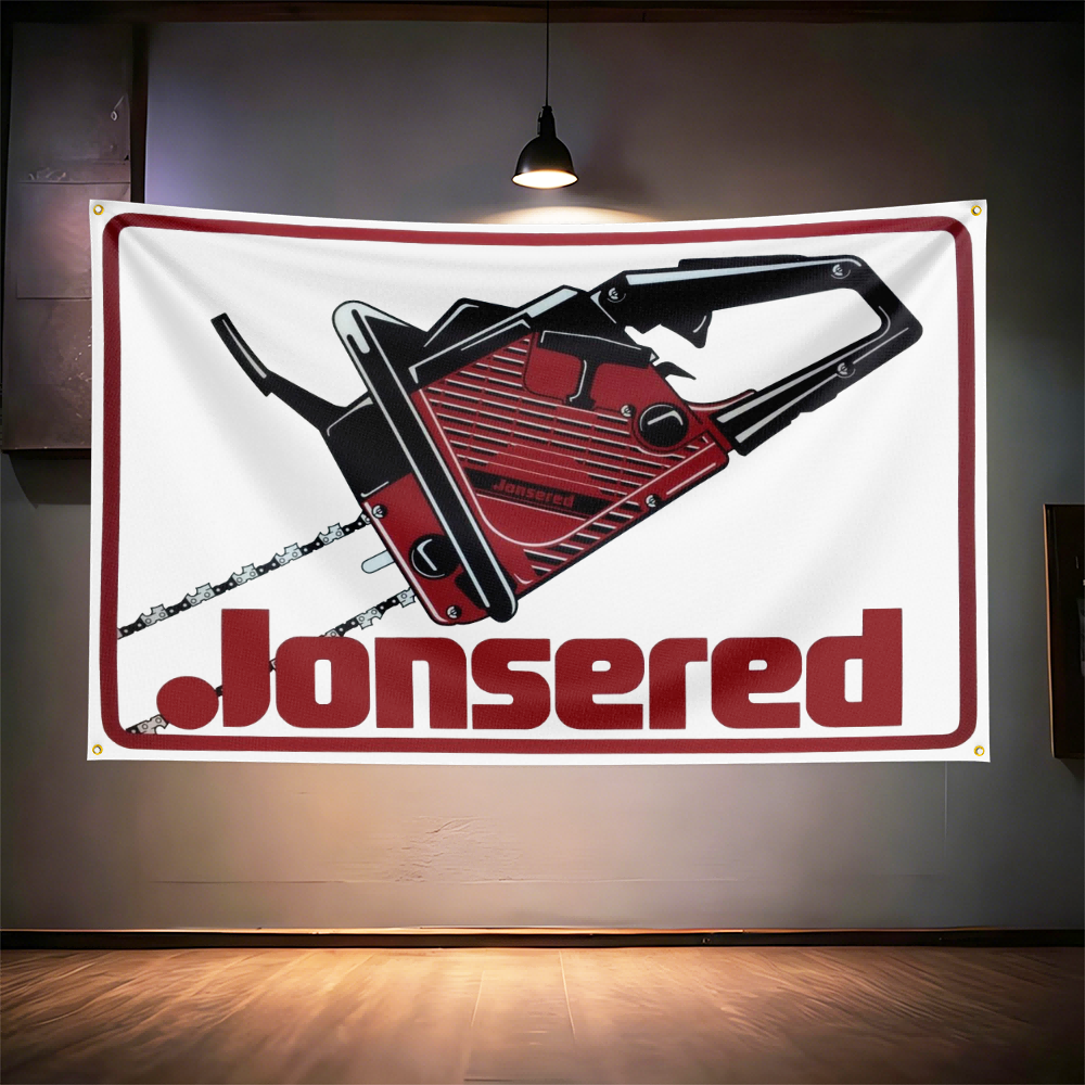 Jon-ser-eds Chainsaw Tool Flag - مراجعة Gardening Tools Repair Shop وسعره
