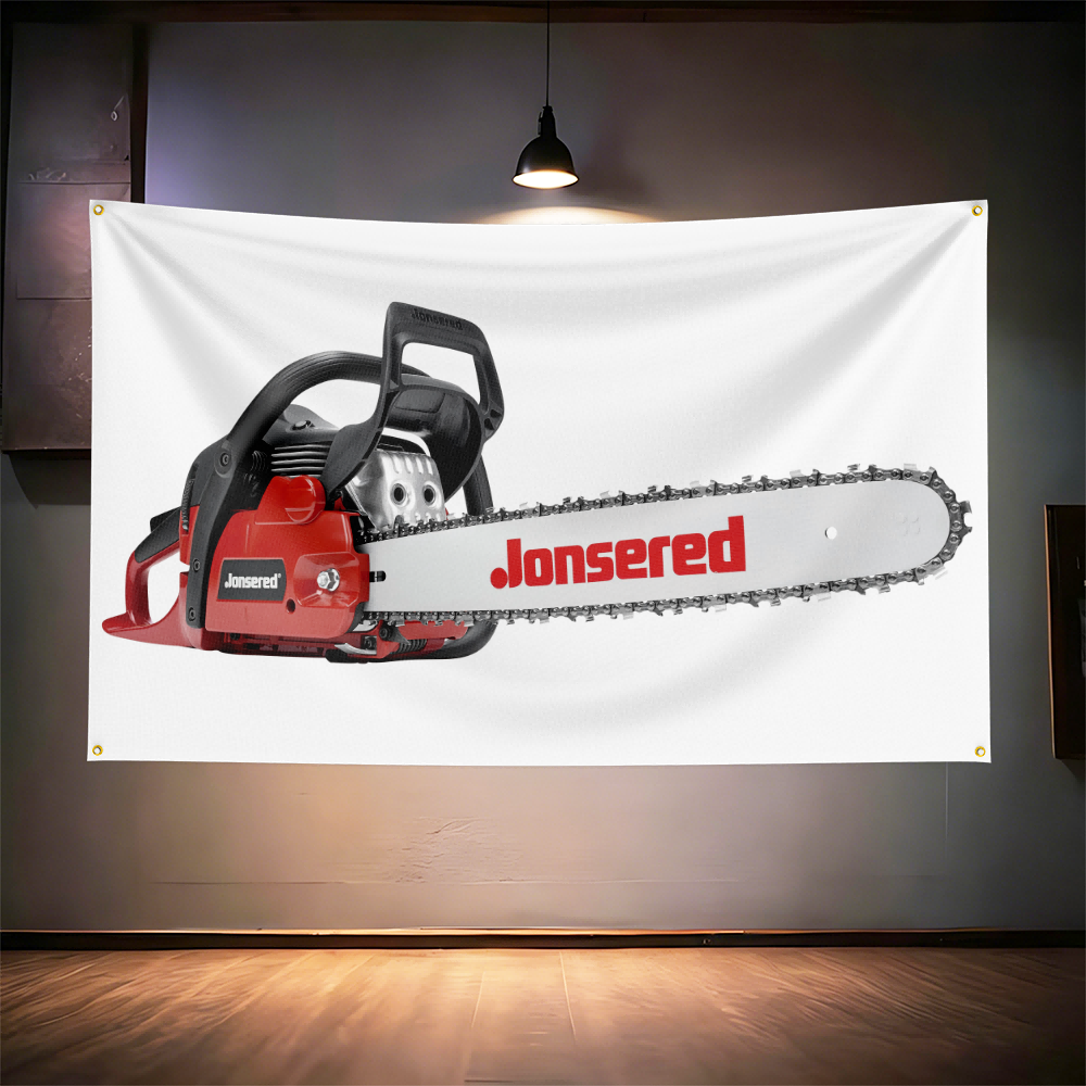 Jon-ser-eds Chainsaw Tool Flag - مراجعة Gardening Tools Repair Shop وسعره