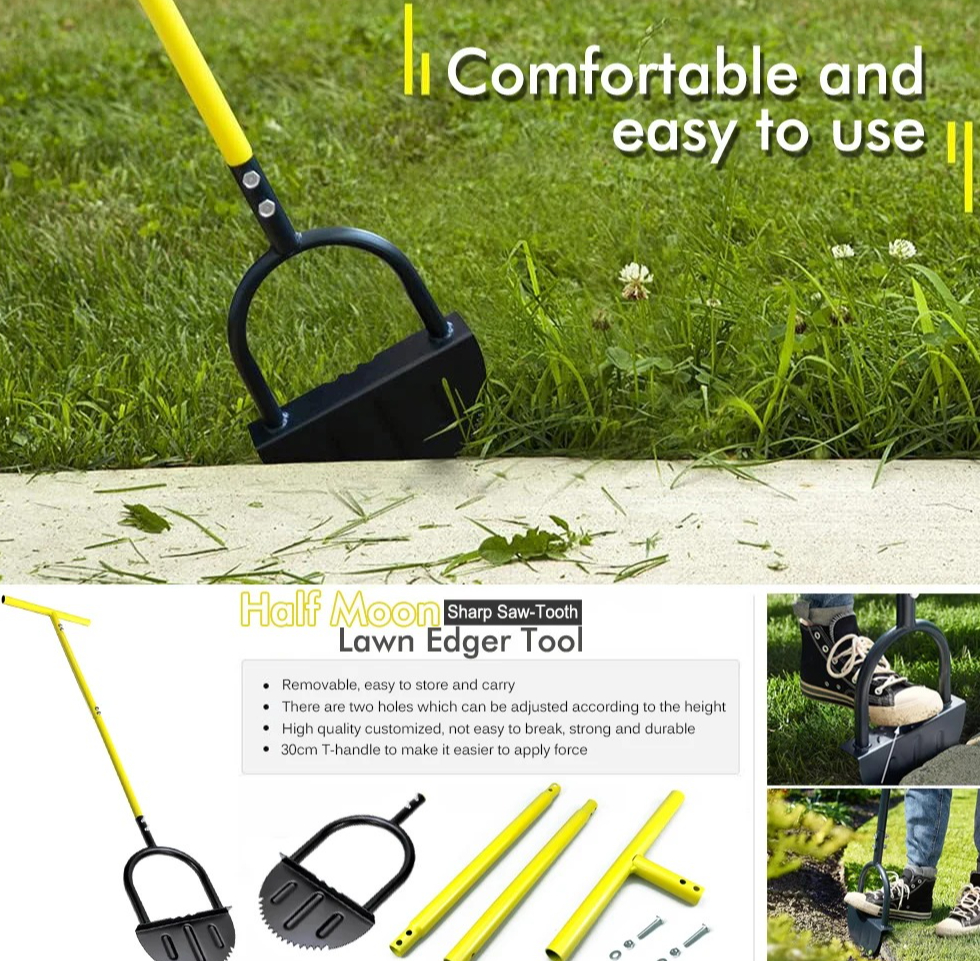 Heavy Duty Manual Steel Lawn E - مراجعة Gardening Tools Edger وسعره