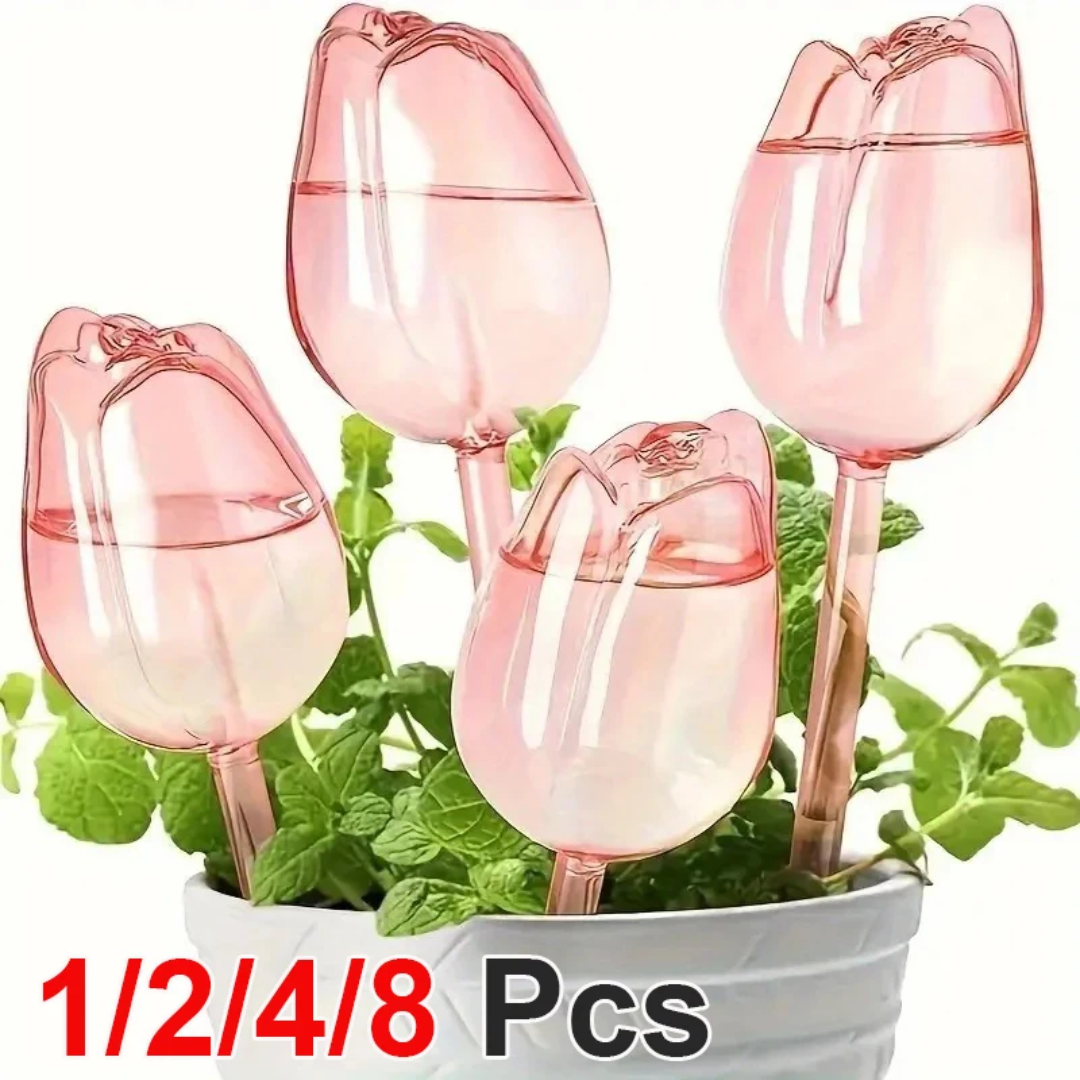 Pink Tulip Plant Watering Ball - مراجعة Gardening Tools Pink وسعره