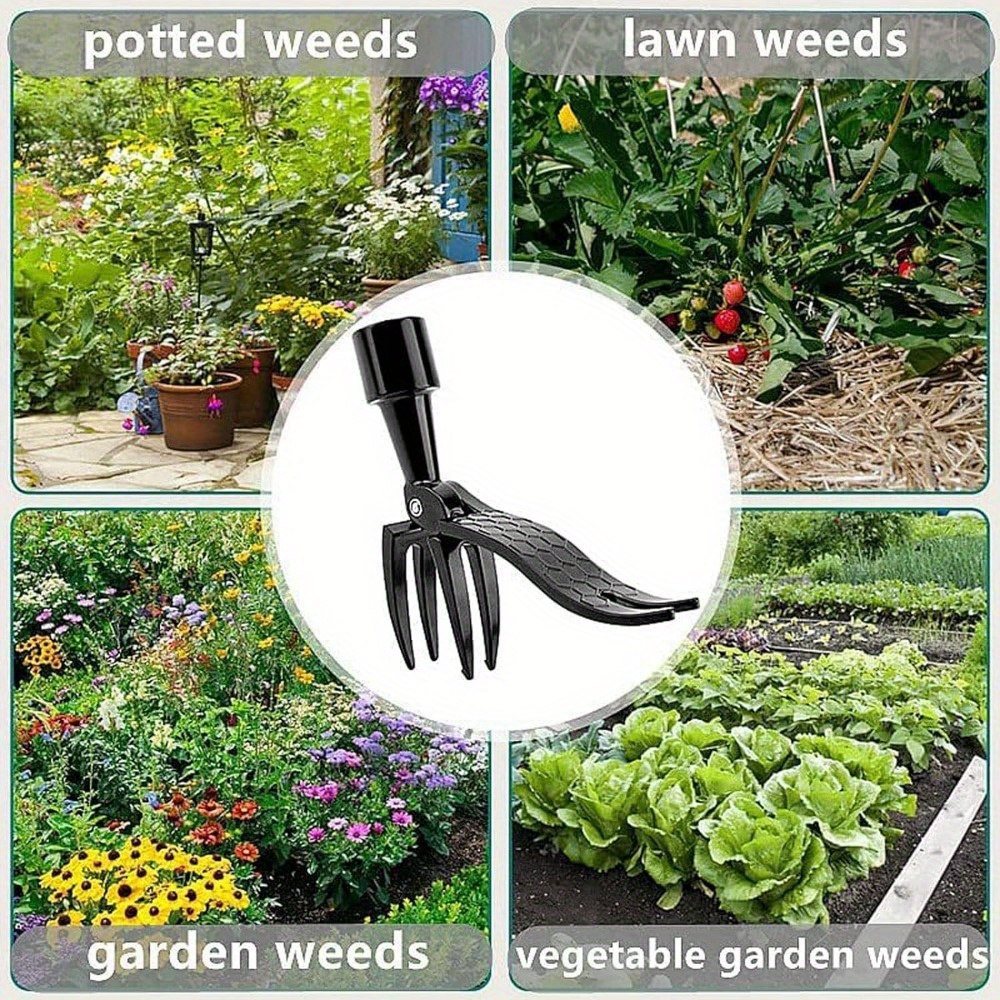 Stand Up Weed Puller Tool Deta - مراجعة Gardening Tools To Remove Weeds وسعره