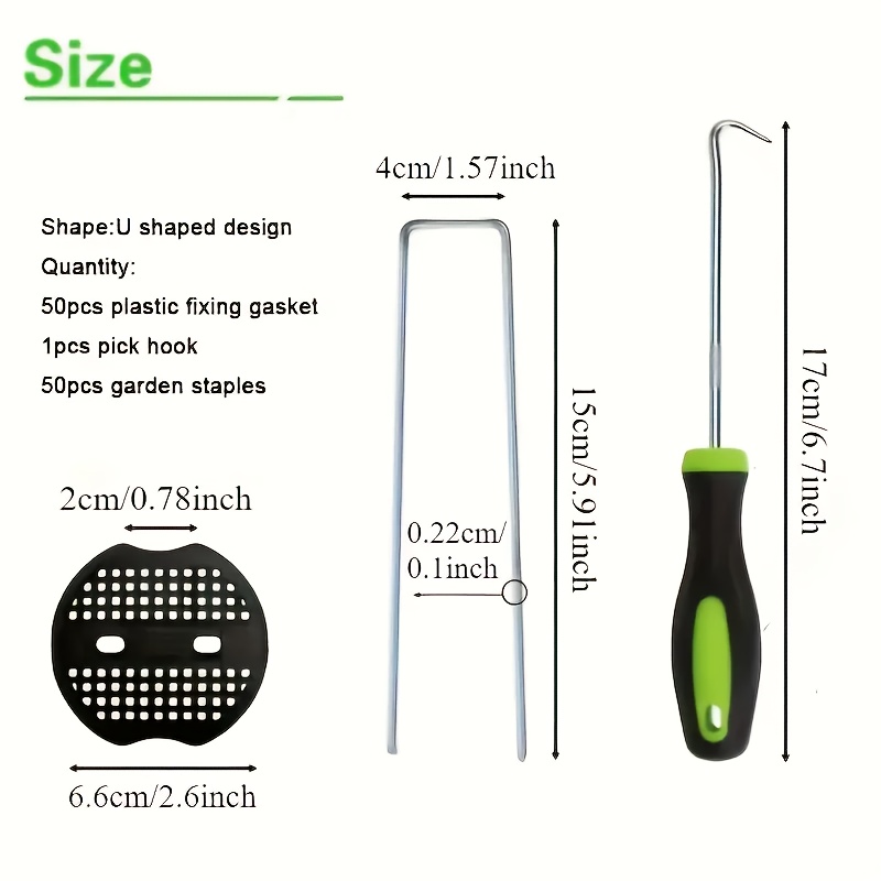 101pcs Garden Stakes Set - U-s - مراجعة Gardening Tools Set وسعره