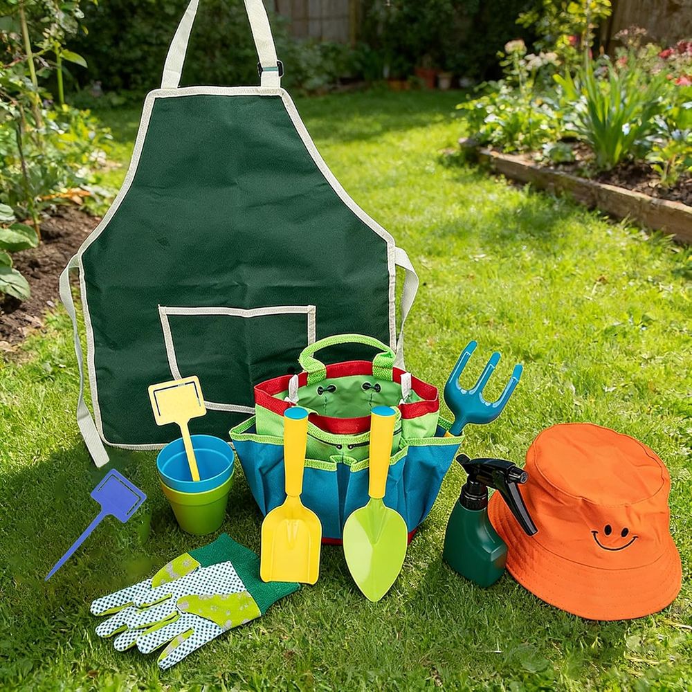 Children's Pink Metal Wheelbar - مراجعة Gardening Tools Pink وسعره