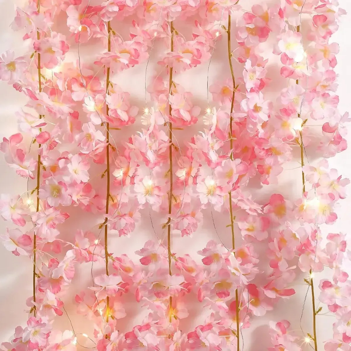 180CM Pink Artificial Flowers  - مراجعة Gardening Tools Pink وسعره