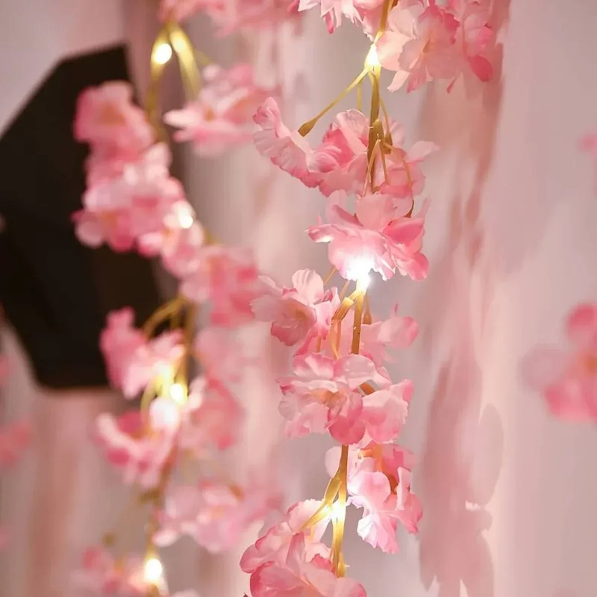 180CM Pink Artificial Flowers  - مراجعة Gardening Tools Pink وسعره