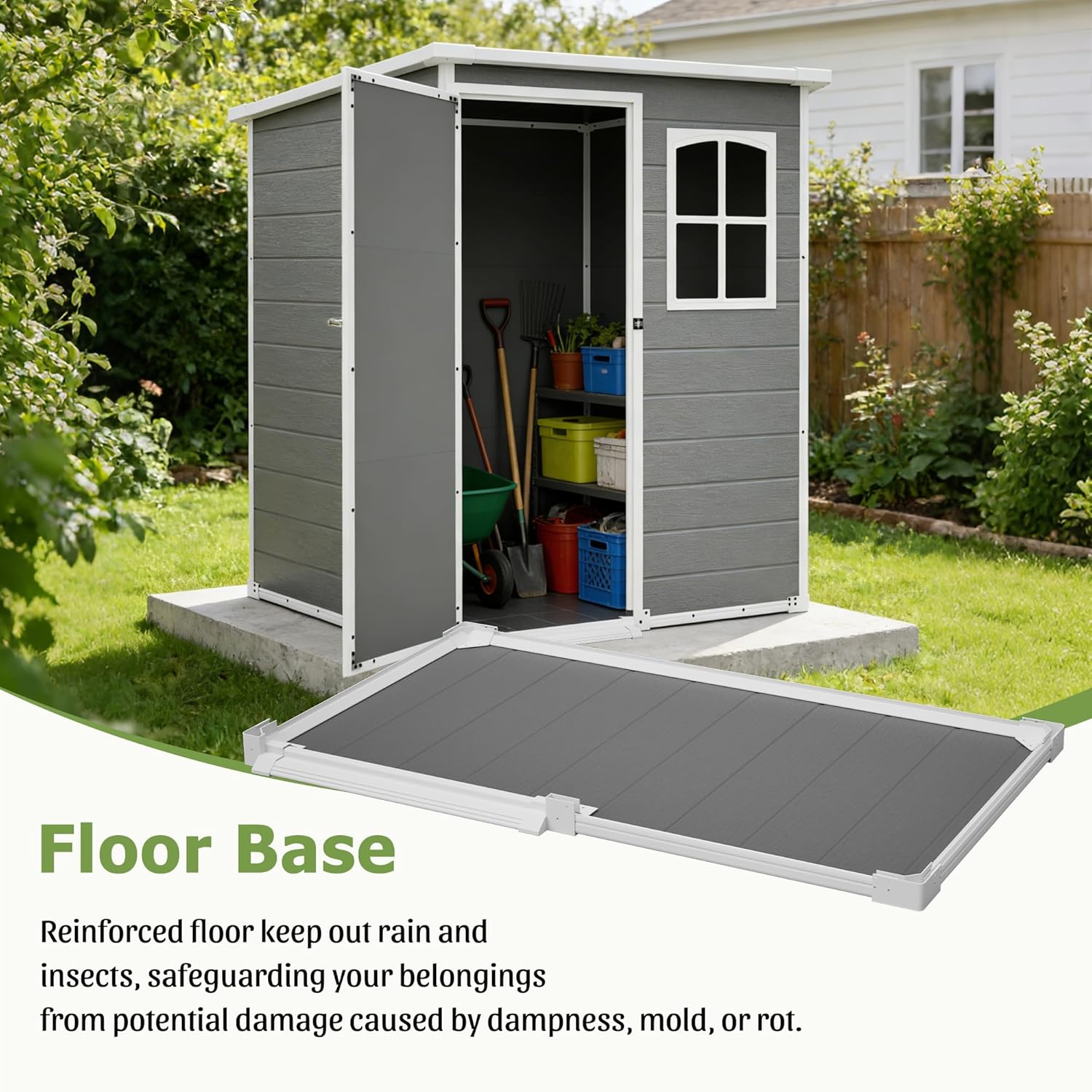 Resin Outdoor Storage Shed Kit - مراجعة Gardening Tools Set وسعره