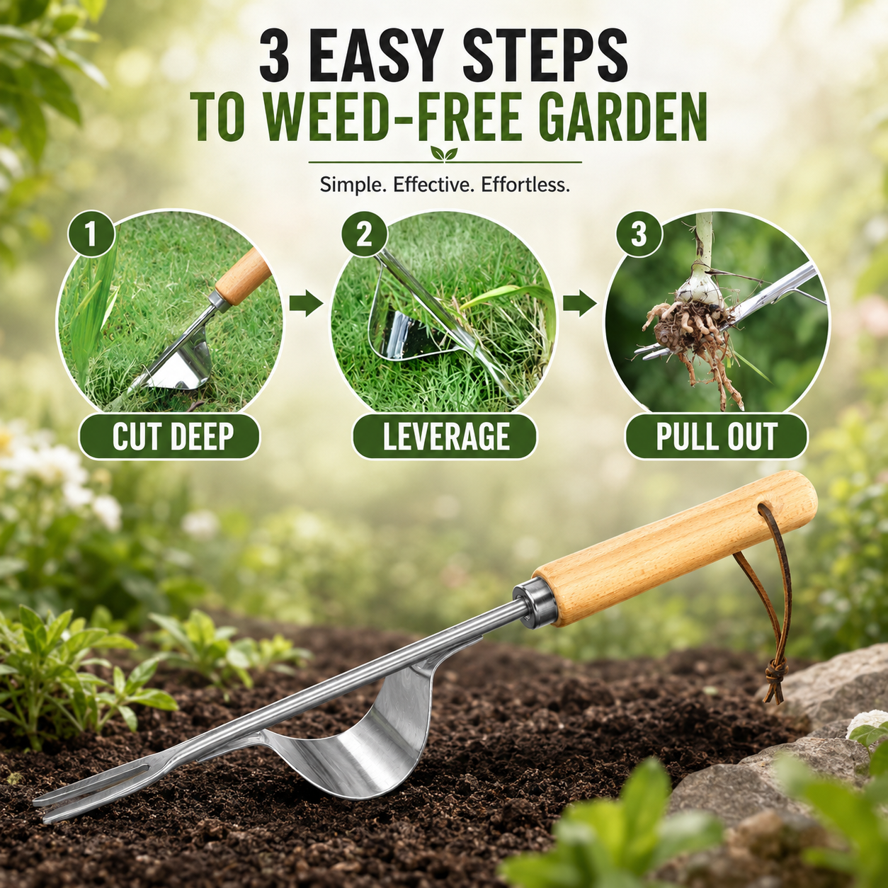 Manual Weed Remover, Stainless - مراجعة Gardening Tools To Remove Weeds وسعره
