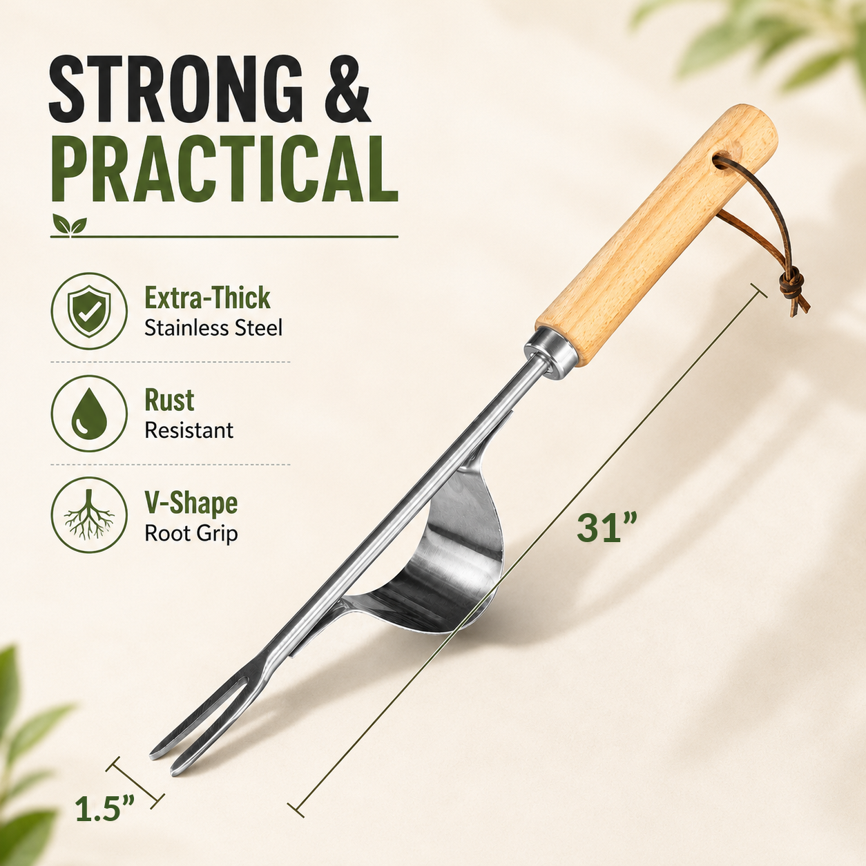 Manual Weed Remover, Stainless - مراجعة Gardening Tools To Remove Weeds وسعره