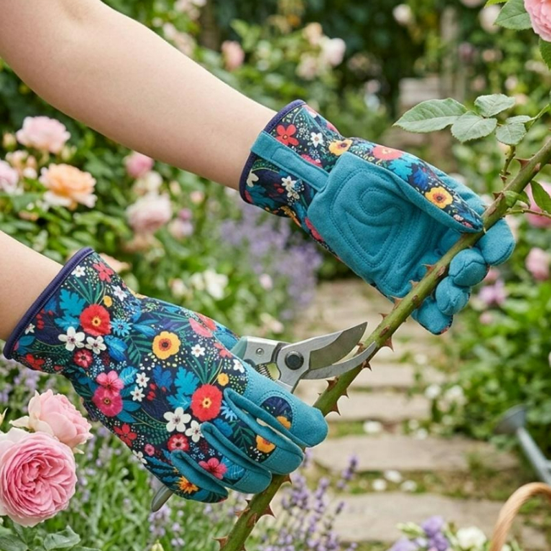 Breathable Cotton Polyester Ga - مراجعة Garden Gloves Thorn Proof وسعره