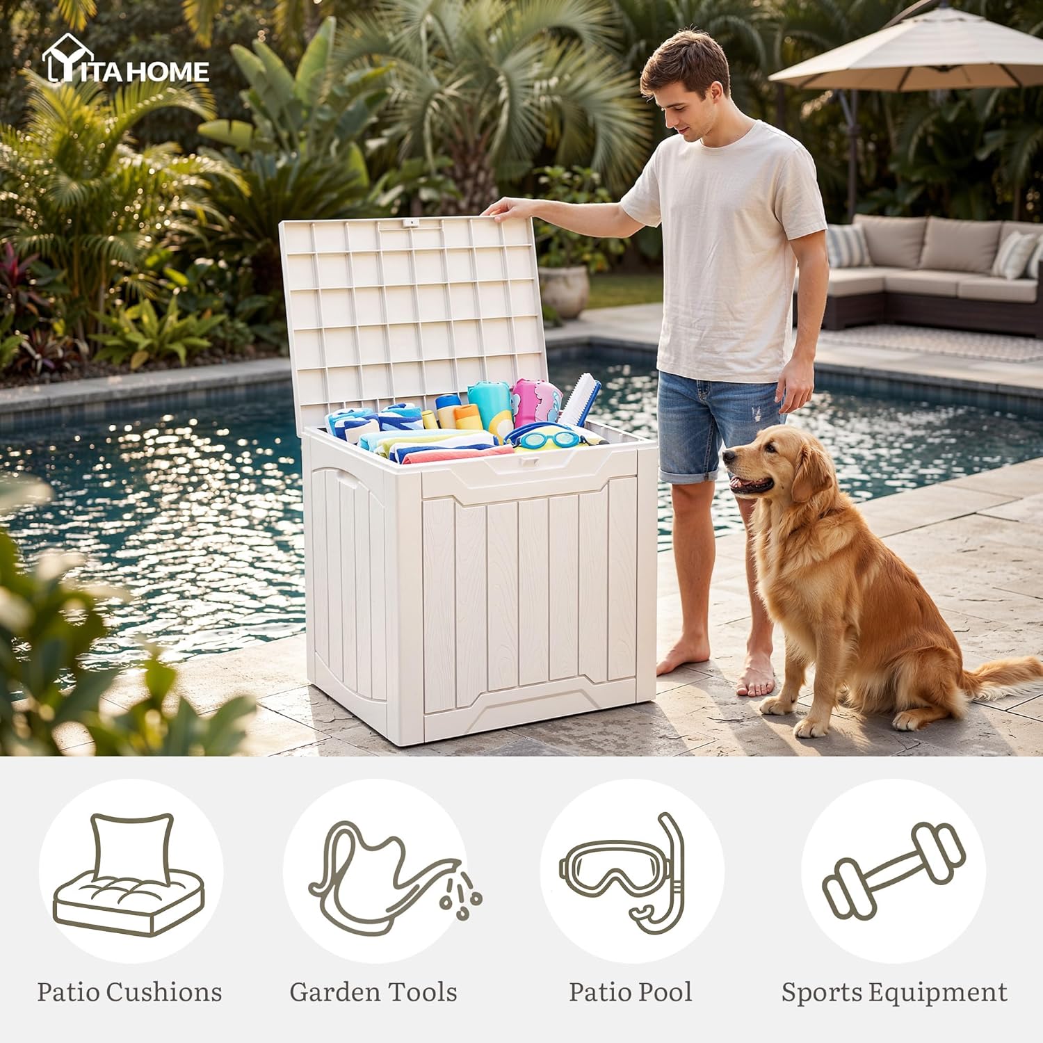 31 Gallon Deck Box Set of 2 Lo - مراجعة Gardening Tools Set وسعره