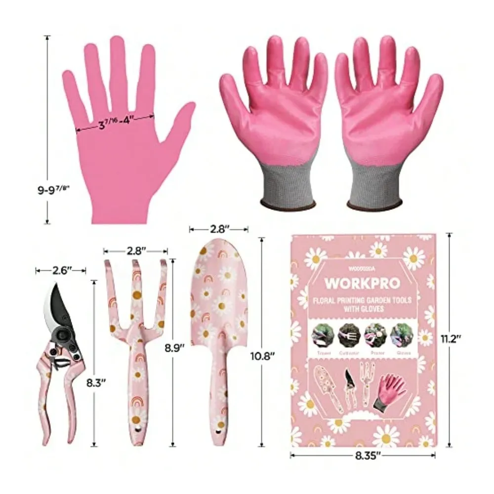 Aluminum Garden Tool Set 4PCS  - مراجعة Gardening Tools Pink وسعره