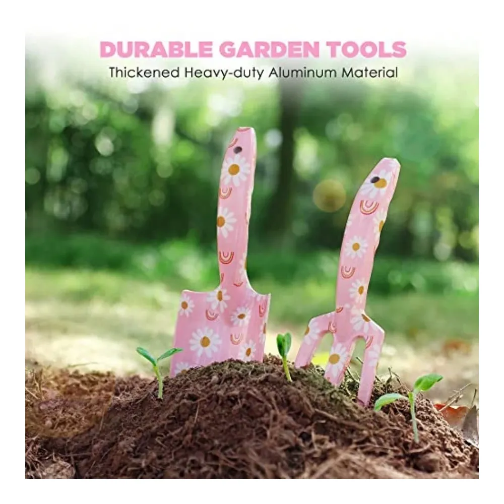 Aluminum Garden Tool Set 4PCS  - مراجعة Gardening Tools Pink وسعره