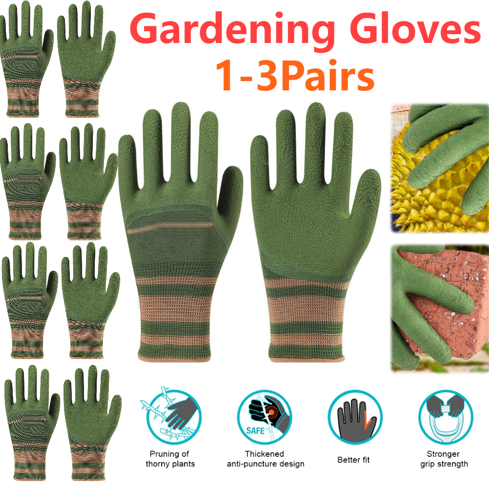 3-1 Pairs Durable Safety Glove - مراجعة Garden Gloves Thorn Proof وسعره