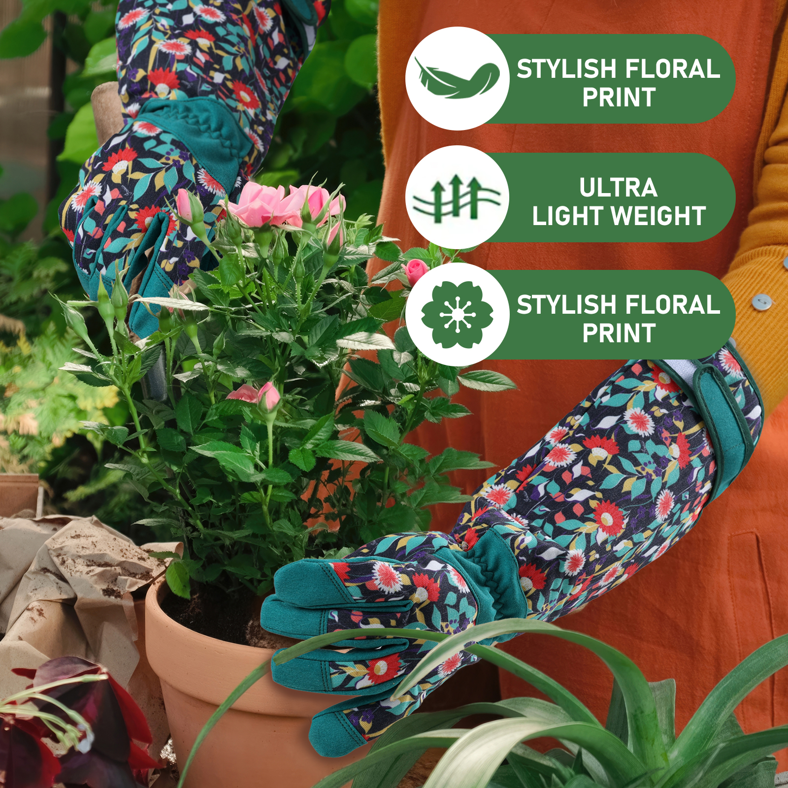 Thorn Proof Gardening Gloves,  - مراجعة Garden Gloves Thorn Proof وسعره