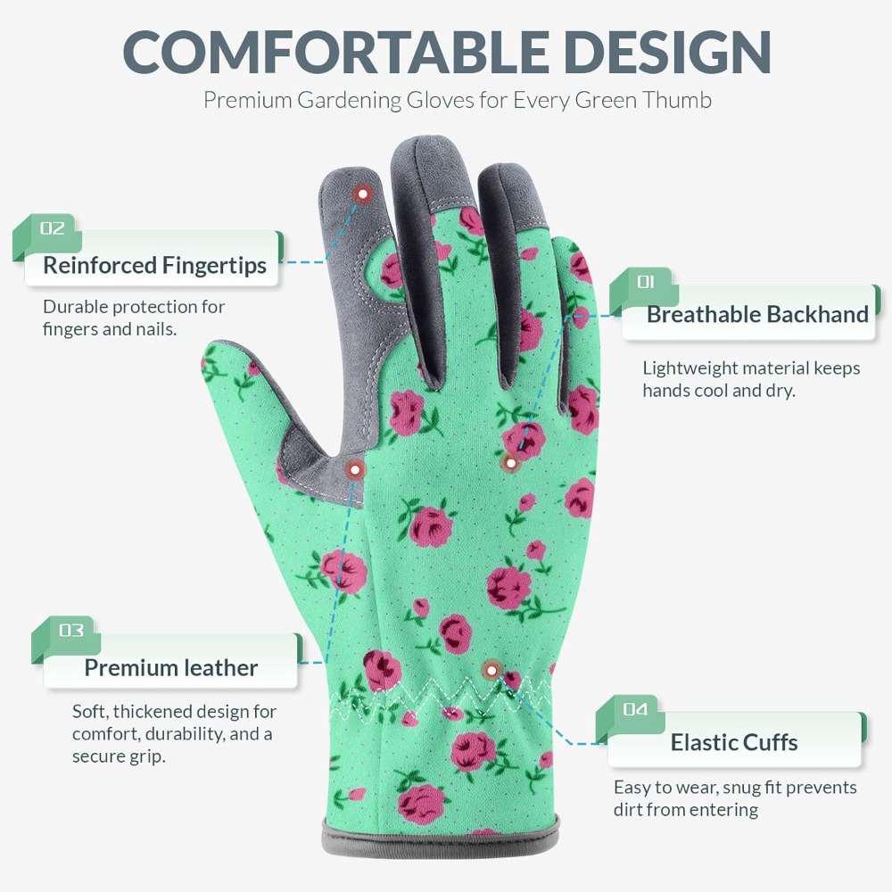 Gardening Gloves for Women, Br - مراجعة Garden Gloves Thorn Proof وسعره