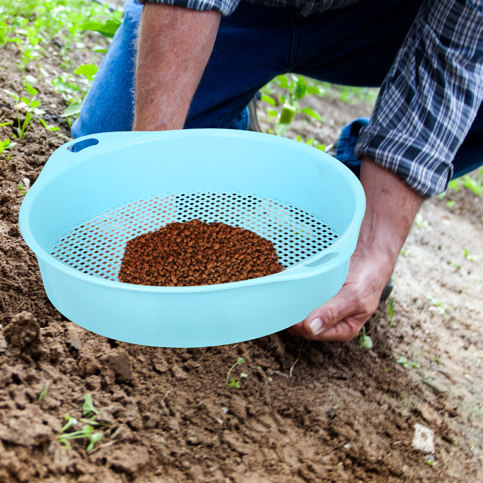 Multi-Use Plastic Soil Sieve S - مراجعة Gardening Tools Set وسعره