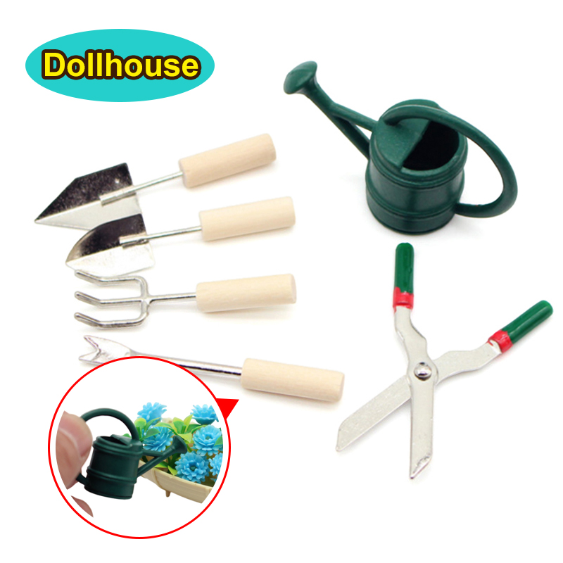 1/12 Dollhouse Simulation Wate - مراجعة Gardening Tools Set وسعره