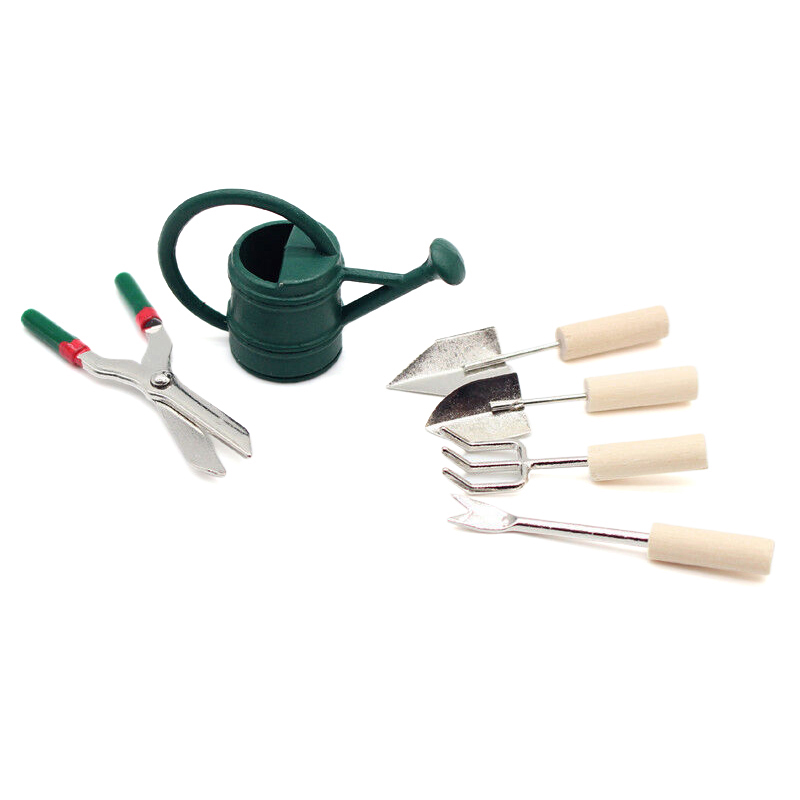 1/12 Dollhouse Simulation Wate - مراجعة Gardening Tools Set وسعره