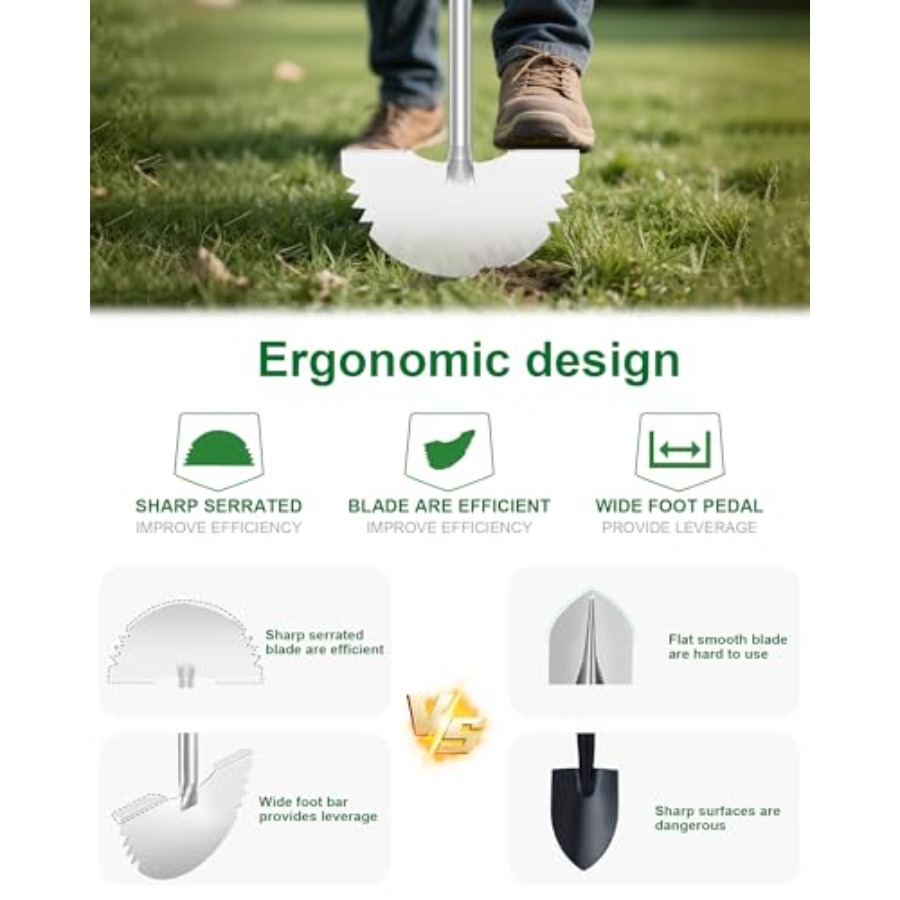Serrated Edger Lawn Tool - Hal - مراجعة Gardening Tools Edger وسعره