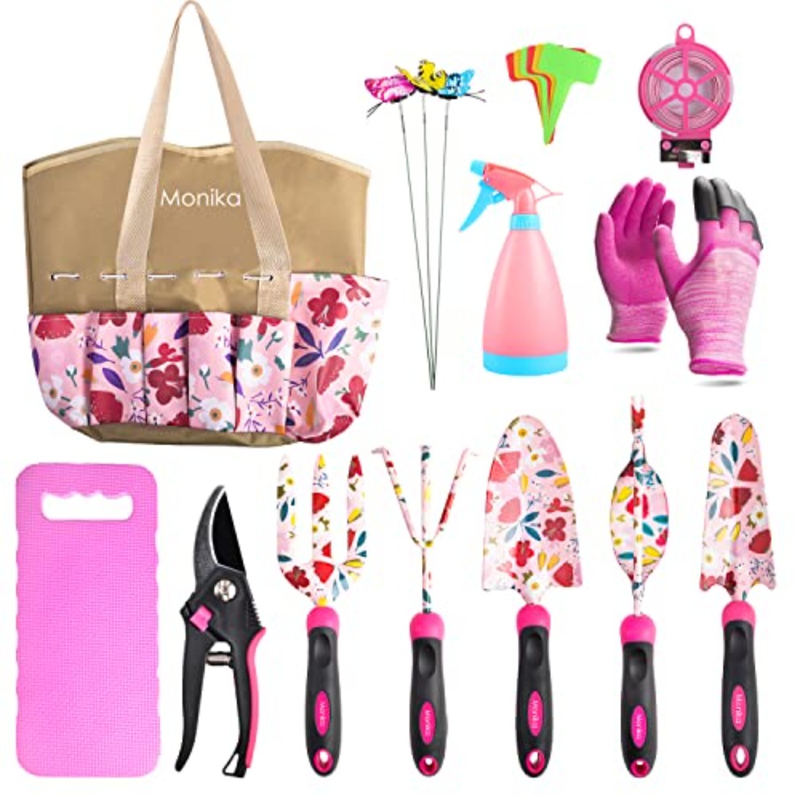 20-Piece Gardening Tool Set fo - مراجعة Gardening Tools Pink وسعره