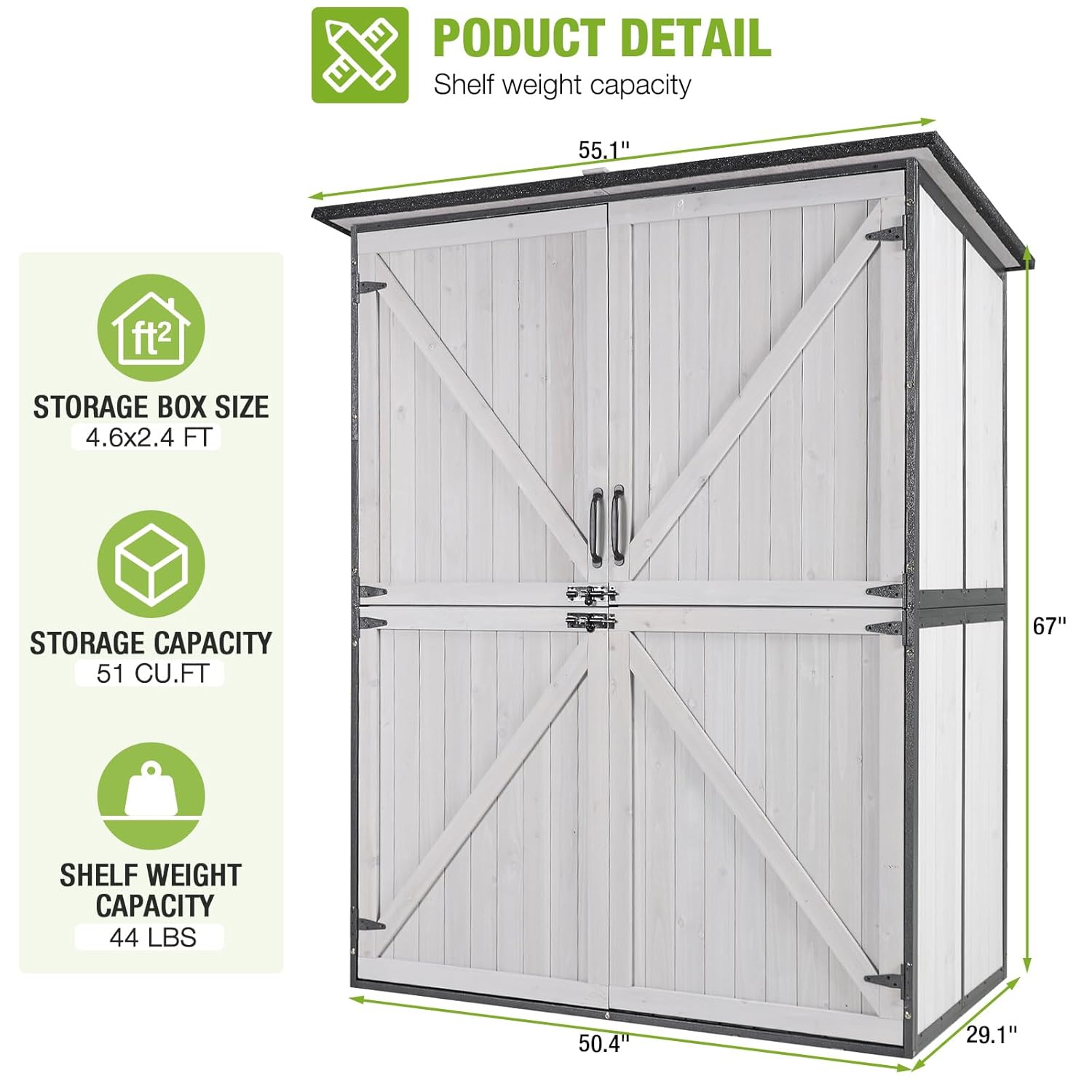 Outdoor Cabinet Storage Shed w - مراجعة Gardening Tools Set وسعره