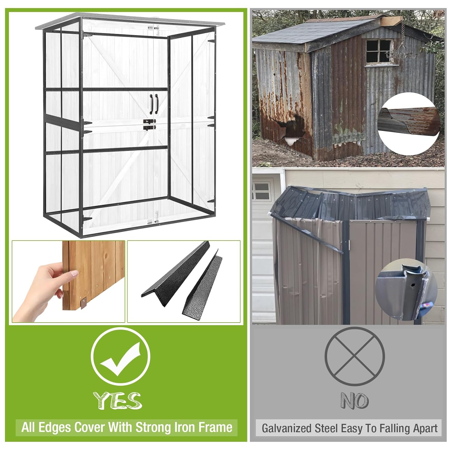 Outdoor Cabinet Storage Shed w - مراجعة Gardening Tools Set وسعره