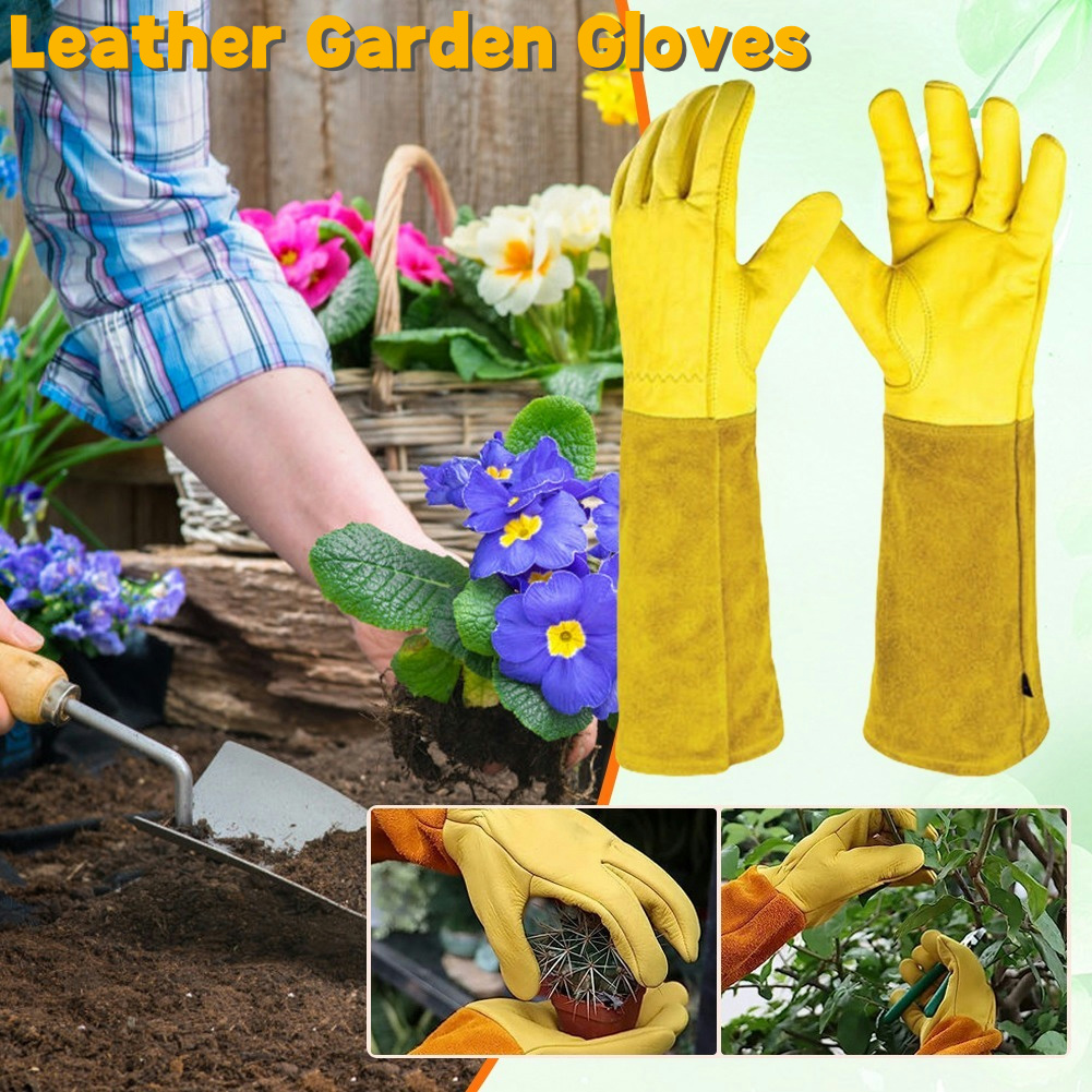 1 Pair Long Thorn Proof Garden - مراجعة Garden Gloves Thorn Proof وسعره