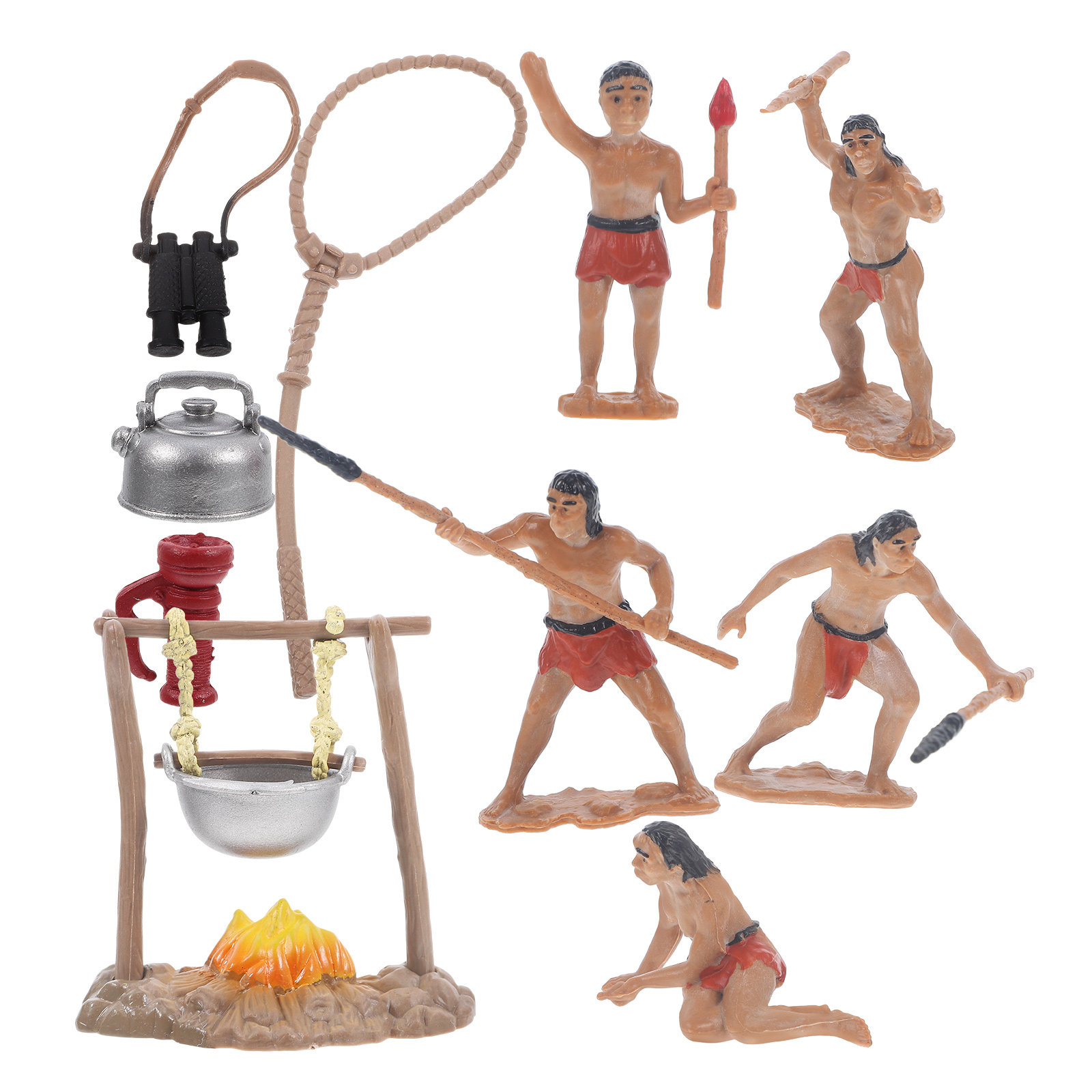 1Set Mini Primitive Men Decor  - مراجعة Gardening Tools Set وسعره