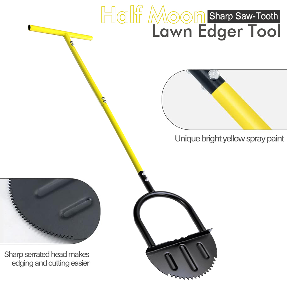 Half Moon Lawn Edger with Long - مراجعة Gardening Tools Edger وسعره