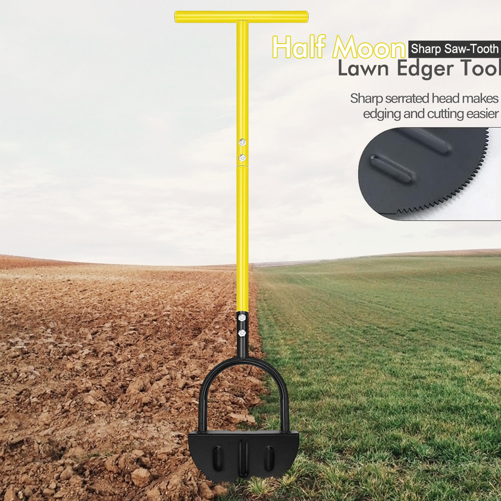 Half Moon Lawn Edger with Long - مراجعة Gardening Tools Edger وسعره